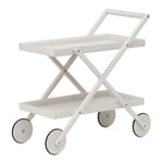 Design House Stockholm - Exit Trolley White Grey - White Grey - Vit - Serveringsvagnar - Trä