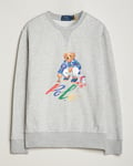 Polo Ralph Lauren Printed Bear Crew Neck Sweatshirt Andover Heather