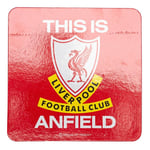 Liverpool Glasunderlägg This Is Anfield - Röd - Liverpool FC, storlek One Size