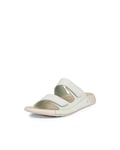 ECCO Women's Cozmo Two Band Slide Sandal, Matcha Nubuck, 9/9.5 UK