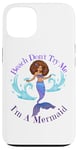 Coque pour iPhone 13 Beach Don't Try Me I'm A Mermaid Funny Black Sirmaids Women