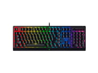 Razer BlackWidow V4 Pro (Green Switch) - Mechanical Gaming Keyboard (Clicky Mechanical Switches, Command Dial and 8 Dedicated Macro Keys, Multi-Function Roller, Wrist Rest) UK Layout | Black