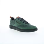 Reebok Club C 85 Mens Green Suede Lace Up Lifestyle Trainers Shoes