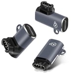 AXFEE Adaptateur Light-ning vers Gar/Min 3Pack, Connecteur Câble Chargeur Type C à 90 Degrés Transfert de Données Compatible avec Garmin Fenix 7/7S/7X/6/6S/6X/5/5S/5X/Forerunner 245/255/Vivoactive 3/4