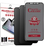 2 Films De Confidentialité Iphone 11 Pro/X/Xs Film Mat Iphone 11 Pro/X/Xs Anti-Espion Film Protection 9h Verre Mat,Mat,Céramique Anti-Traces De Doigts Tous Modèles Disponibles. 2 Pièces