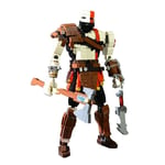 MOC Kratos with Axe Building Blocks Game God of War Figures Model Gifts for Fans