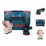 Bosch GEX 12V-125 Professional Ponceuse excentrique sans fil 12 V 125 mm brushless + L-Boxx (0601372100) + Kit de meulage Toolbrothers TURTLE - sans