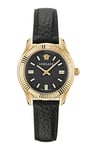 Versace Greca Time WoMens Black Watch VE6C00223 Leather (archived) - One Size