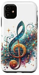 Coque pour iPhone 11 Note de musique de musicien - Mélodie de chanteur de basse