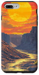 Coque pour iPhone 7 Plus/8 Plus Grand Canyon At Dawn Vintage Paysage graphique