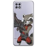 ERT GROUP Coque de téléphone Portable pour Samsung A22 5G Original et sous Licence Officielle Marvel Motif Rocket 008 Parfaitement adapté à la Forme du téléphone Portable, partiel imprimé