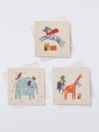 John Lewis Safari Animal Mini Cube Charity Christmas Cards, Box of 30