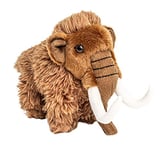 Uni-Toys - Mammouth - 16 cm (Hauteur) - Mammut, Animal Sauvage préhistorique - Peluche, Doudou, Marron