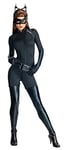 RUBIES - DC Officiel - Déguisement Catwoman Adulte Femme - Taille M - Costume Combinaison, Couvre-Bottes et Masque - Pour Halloween, Carnaval - Idée Cadeau Noël, Noir