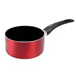 Sitram 712386 Casserole en Aluminium pressé CHERRY Ø 16 cm - Revêtement anti-adhésif - Coloris Rouge métallisé - Tous feux dont induction