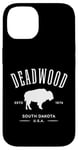 iPhone 14 Deadwood South Dakota USA Bison Design Souvenir Case