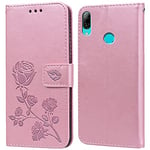 Coque pour Huawei P Smart 2019/Honor 10 Lite Housse,Fonction de Support,Fente pour Carte,Silicone TPU,Flip Étui Case pour Huawei P Smart 2019(6.21")