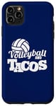 Coque pour iPhone 11 Pro Max Volleyball et Tacos Spike et Salsa Beach Volleyball Vibes