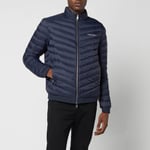 Armani Exchange Men's Nylon Down Padded Jacket - Navy/Melange Grey - M