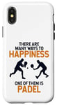 iPhone X/XS Many Ways To Happiness Paddleball Paddle Tennis Padel Case