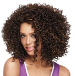 LYYJF Perruque brésilienne courte bouclée afro résistante à la chaleur pour femme noire, accessoire de coiffure, 002