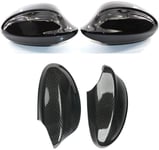 ZHAOOP Rearview Mirror 1 Pair Rear View Mirror Cover Caps Replacement Fit ，For ，For BMW 3 Series E90 E91 PRE-LCI 2005-2007 E92 E93 PRE-LCI 2006-2009 (Color : Gloss Black)-Gloss Black