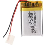 Litiumakku 3,7 V 150 mAh Malli 402030