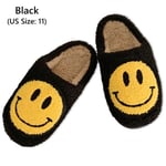 Smiley Kvinnor Vinter Varma Tofflor black EU Size 41-42