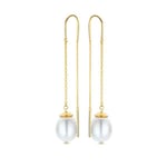 Spirit Icons Yoko Pearl 14 Karat Gull Øreringer Med Ferskvannsperler S44776