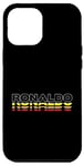 Coque pour iPhone 12 Pro Max Ronaldo Prénom amusant vintage coucher de soleil Ronaldo