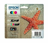 Genuine Epson 603XL, 603, C/M/Y, Starfish Multipack Ink Cartridges, C13T03A94010