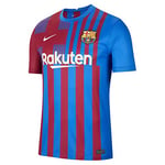 Nike - FC Barcelone Saison 2021/22 Maillot Home Équipement de jeu, Homme, Soar/Pale Ivory, XL