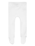 Baby Rib Tights W. Feet Bottoms Trousers White Copenhagen Colors