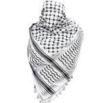 Palestina-sjal, Keffiyeh, Arafat Hatta, Bred med fransar, Shemagh Keffiyeh Arab Houndstooth 100% Y2