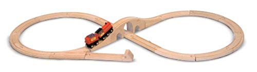 Melissa & Doug Classic Wooden Figure Eight Train Set (22 pcs)