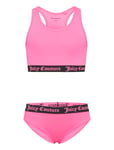 Juicy Couture Juicy Logo Elastic Swimset Rosa