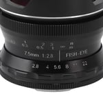 7.5mm F2.8 II Ultra Wide Angle Fisheye Lens For M4/3 Mount Cameras For E