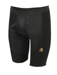 WarmWool shorts long w/windWool M's Jet Black (Herr) - Base Color X-Small