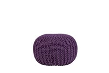 Beliani Pouf, poire Pouf tricoté violet 50 cm
