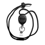 KEY-BAK Sidekick Retractable Badge Reel and Keychain Breakaway Lanyard with a Key Ring and Twist-Free Clear I.D. Badge Holder on a Retractable Lanyard, Model Number: 0KB1-0A44