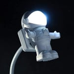 Kreativ rymdman astronaut LED flexibel USB-lampa för bärbar dator