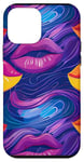 Coque pour iPhone 12 mini Violet minimaliste Paisley LGBTQ Pride Celebration Novelty