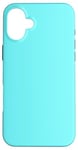 Coque pour iPhone 16 Plus Couleur bleu électrique simple