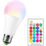 Groofoo - 10W rgbw led Ampoule E27 Changement de couleur Atmosphere éclairage led lampe Party Bar ktv Lumières Décoratif mode Strobe Fade flash rvb +