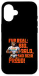 Coque pour iPhone 16 Cadeau amusant Gay Bear Pride – Grand et fier LGBT pour homme