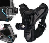 CaméRa Support Casque Moto Attache Casque Moto Clip Pour Bandeau De CaméRa De Sport Harnais De CaméRa D'Action Support Casque VéLo Support Casque Compatible Avec La Plupart Des CaméRas D'Action Noir