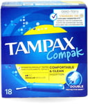 Tampax Compak Regular Tampons 18's X 1