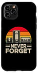 Coque pour iPhone 11 Pro Never Forget Vintage Retro Floppy Disk tape Cassette gift