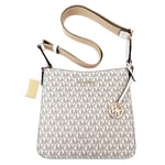 MICHAEL KORS Handbag | Cream Logo Crossbody XBody Bag (With MK Charm)