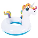 BLUE SKY - Bouée Licorne - Gonflable - 069305 - Blanc - Plastique - 21 cm de Diametre - Jouet Enfant - Jeu de Plein Air - Piscine - À Partir de 4 Ans